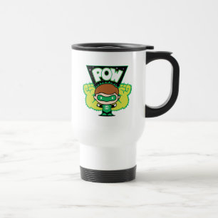 Chibi Green Lantern Forming Giant Fists Travel Mug
