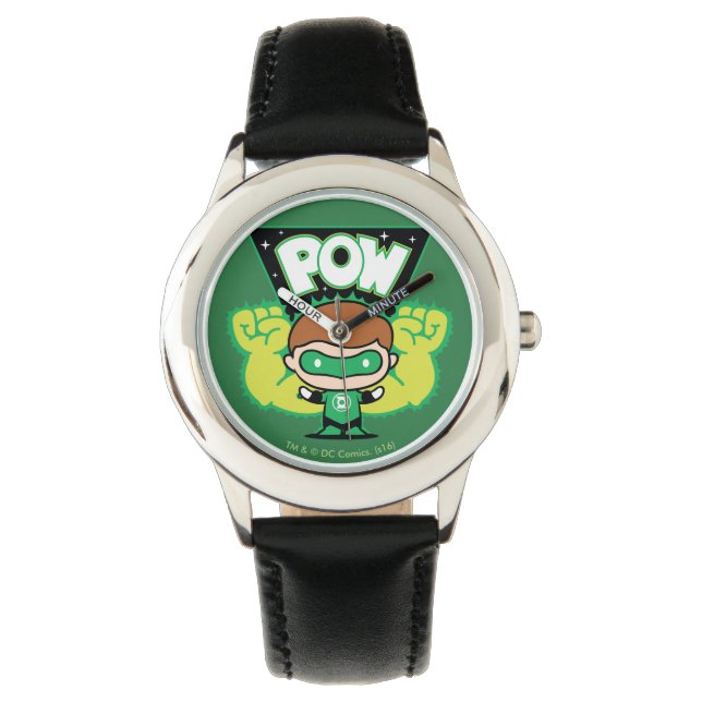 Chibi Green Lantern Forming Giant Fists Watch (Front)