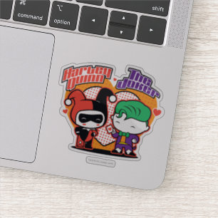 Chibi Harley Quinn & Chibi Joker Hearts
