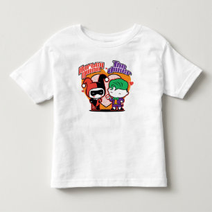 Chibi Harley Quinn & Chibi Joker Hearts Toddler T-Shirt