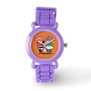 Chibi Harley Quinn & Chibi Joker Hearts Watch