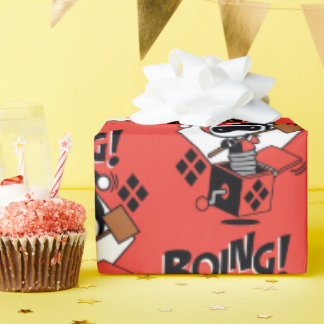 Chibi Harley-Quinn-In-A-Box With Hammer Wrapping Paper