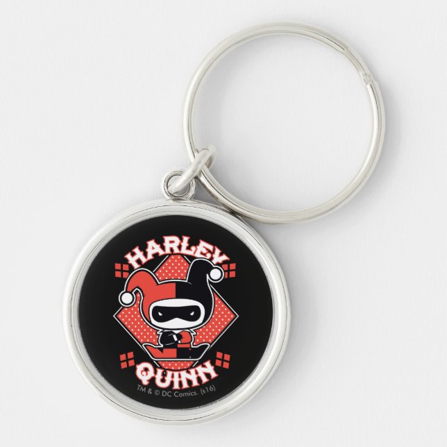 Chibi Harley Quinn Splits Key Ring (Front)