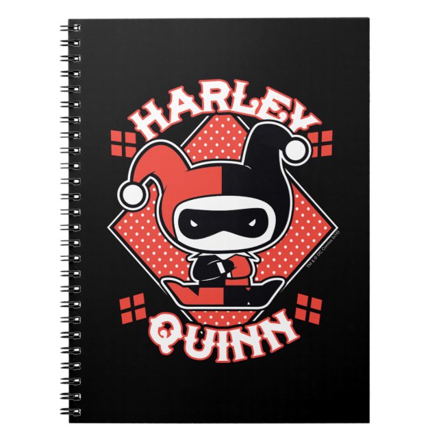 Chibi Harley Quinn Splits Notebook (Front)