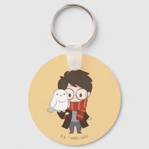 Chibi HARRY POTTER™ & Hedwig Key Ring