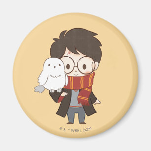 Chibi HARRY POTTER™ & Hedwig Magnet