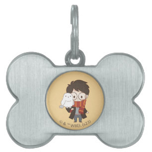 Chibi HARRY POTTER™ & Hedwig Pet ID Tag