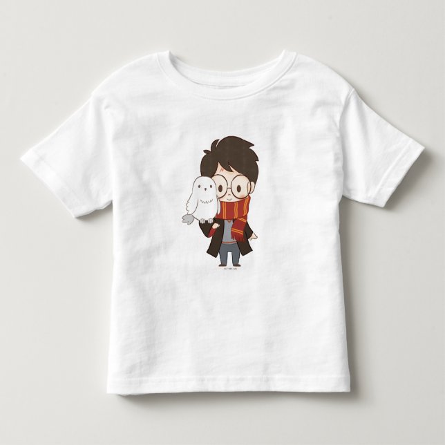 Chibi HARRY POTTER™ & Hedwig Toddler T-Shirt (Front)