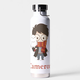 Chibi HARRY POTTER™ & Hedwig Water Bottle