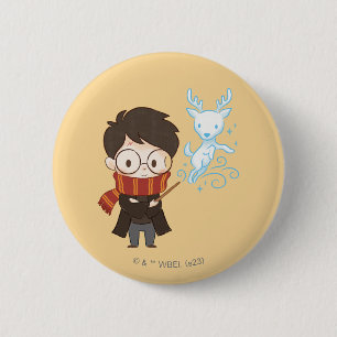 Chibi HARRY POTTER™ Patronus 6 Cm Round Badge