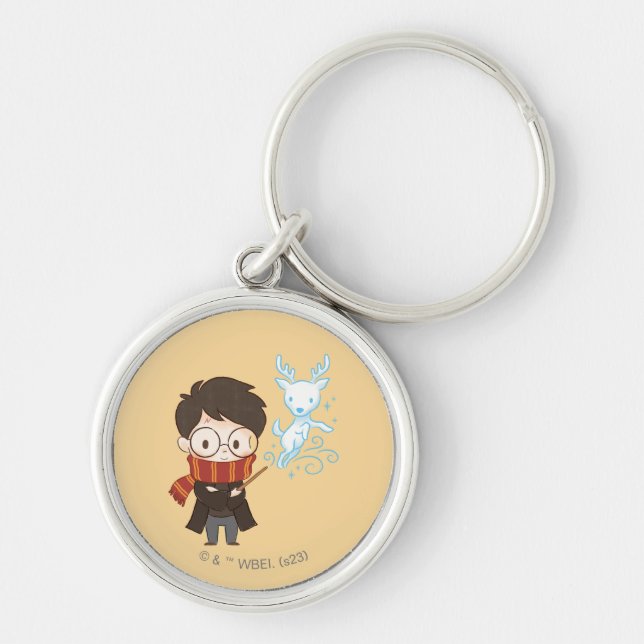 Chibi HARRY POTTER™ Patronus Key Ring (Front)