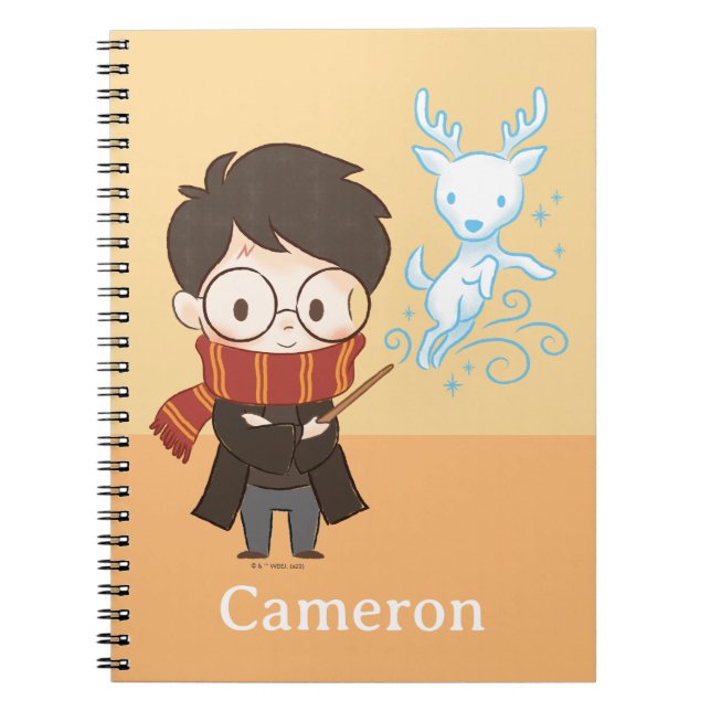 Chibi HARRY POTTER™ Patronus Notebook (Front)