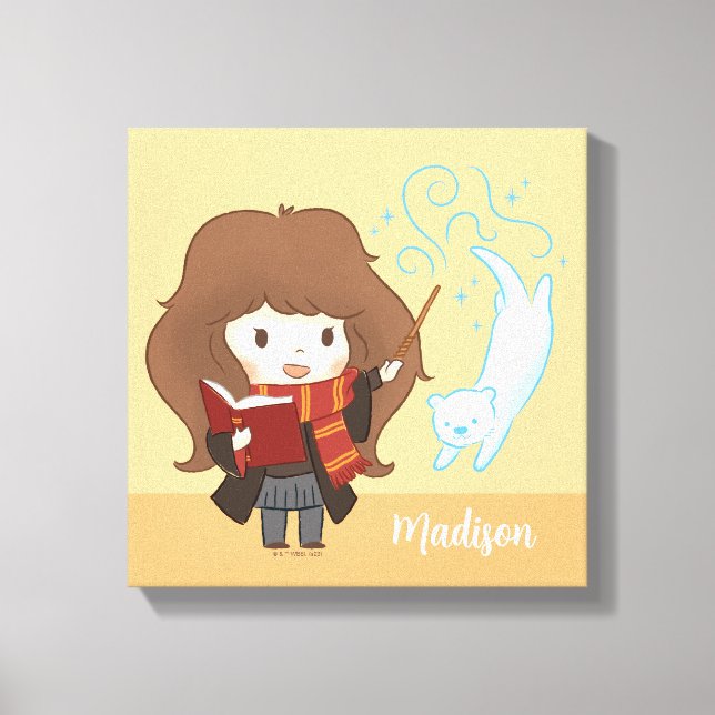 Chibi Hermione Granger Patronus Canvas Print (Front)