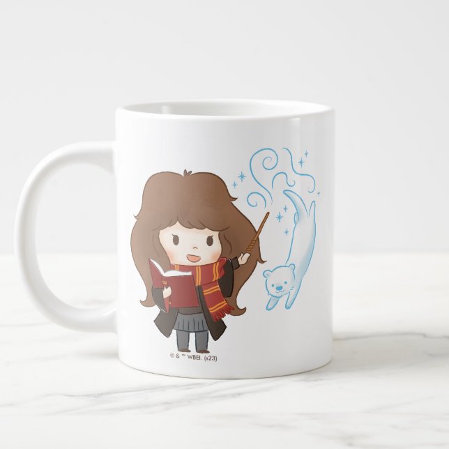Chibi Hermione Granger Patronus Large Coffee Mug (Left)