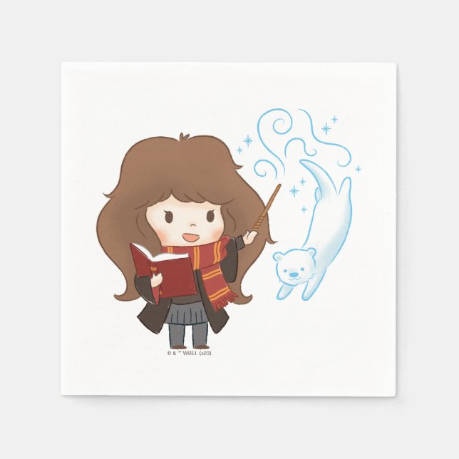 Chibi Hermione Granger Patronus Napkin (Front)