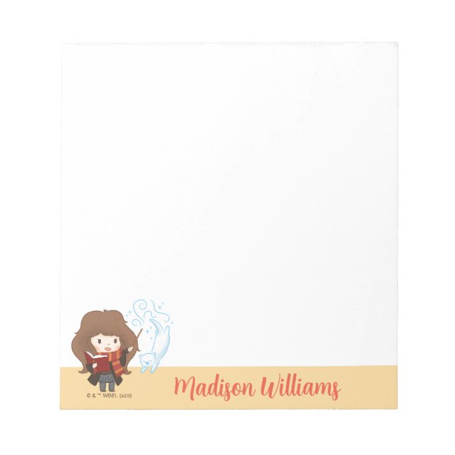 Chibi Hermione Granger Patronus Notepad (Front)