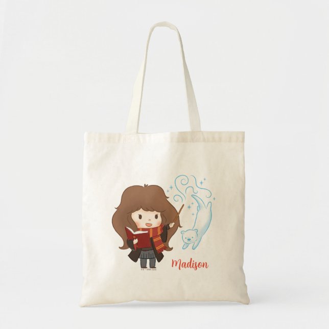 Chibi Hermione Granger Patronus Tote Bag (Front)