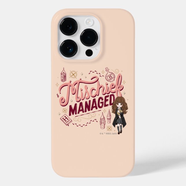 Chibi Hermione "Mischief Managed" Case-Mate iPhone Case (Back)