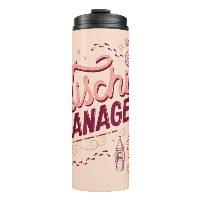 Chibi Hermione "Mischief Managed" Thermal Tumbler (Front)