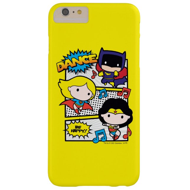 Chibi Heroes Dancing Case-Mate iPhone Case (Back)