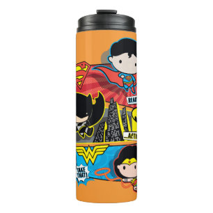 Chibi Heroes Ready For Action! Thermal Tumbler