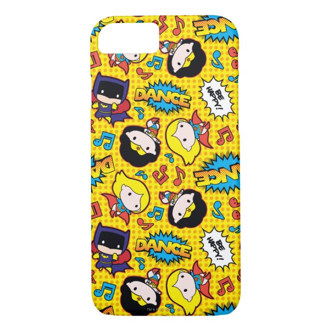 Chibi Heroine Dance Pattern Case-Mate iPhone Case (Back)