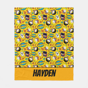 Chibi Heroine Dance Pattern Fleece Blanket