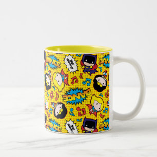 Chibi Heroine Dance Pattern Two-Tone Coffee Mug