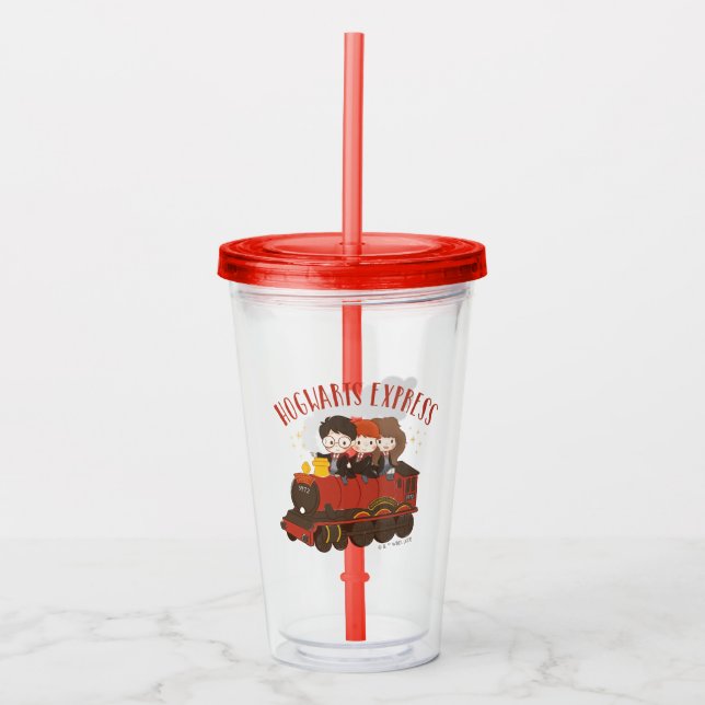 Chibi HOGWARTS EXPRESS™ Ride Acrylic Tumbler (Front)