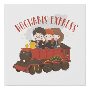 Chibi HOGWARTS EXPRESS™ Ride Faux Canvas Print