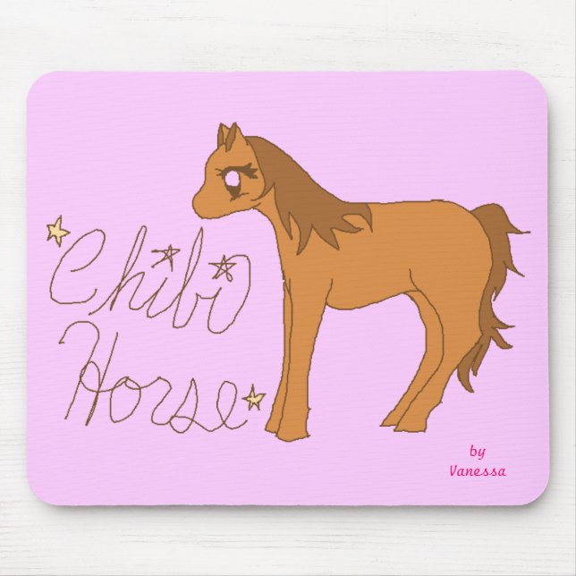 Chibi Horse Mouse Mat (Front)