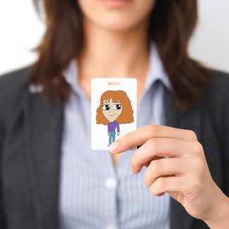 chibi ID badge