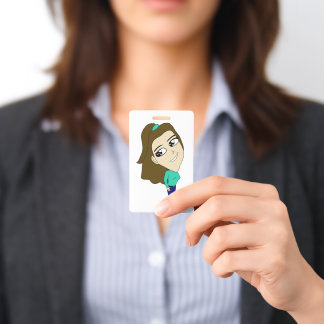 chibi ID badge