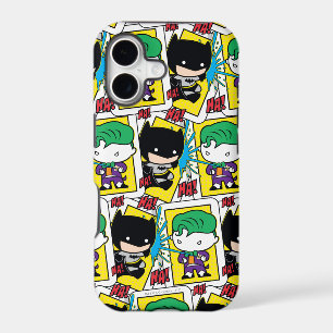 Chibi Joker and Batman Playing Card Pattern