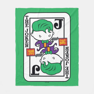 Chibi Joker Playing Card Fleece Blanket