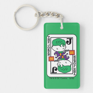 Chibi Joker Playing Card Key Ring