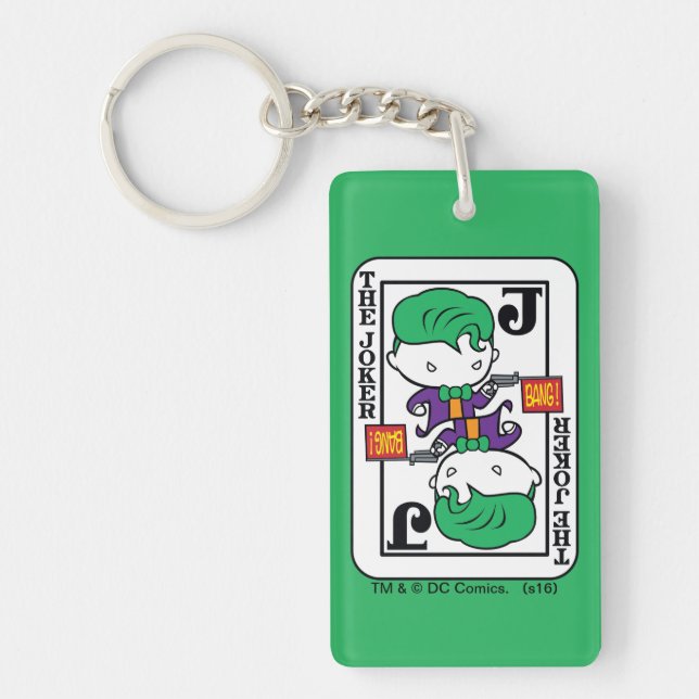 Chibi Joker Playing Card Key Ring (Front)