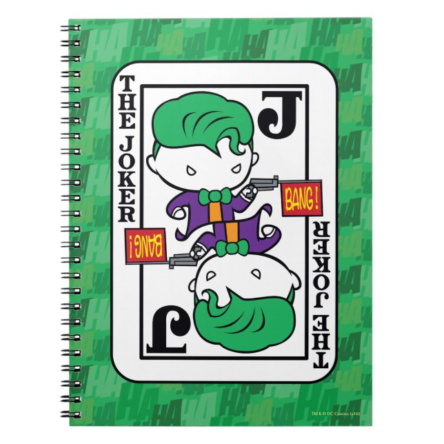 Chibi Joker Playing Card Notebook (Front)