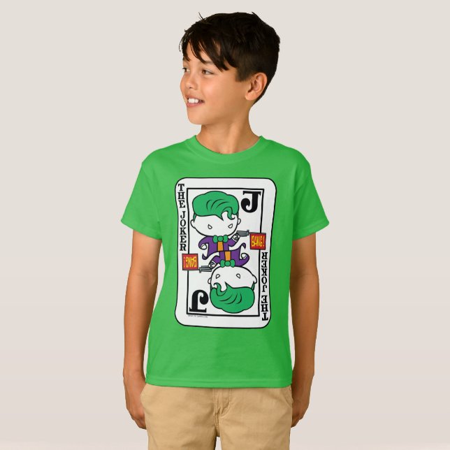 Chibi Joker Playing Card T-Shirt (Front Full)