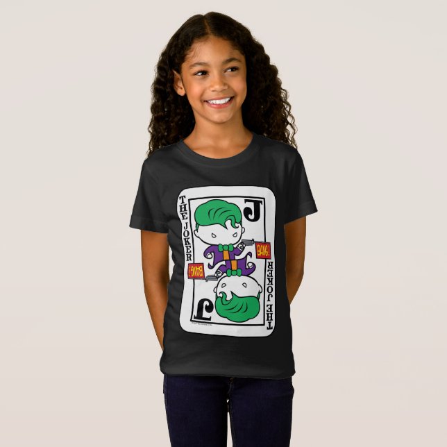Chibi Joker Playing Card T-Shirt (Front Full)