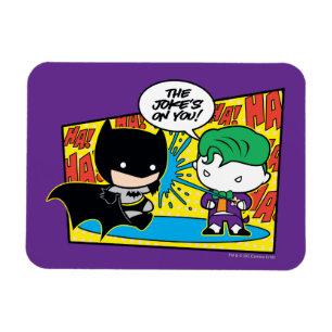 Chibi Joker Pranking Chibi Batman Magnet