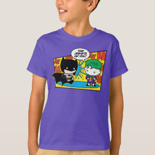 Chibi Joker Pranking Chibi Batman T-Shirt