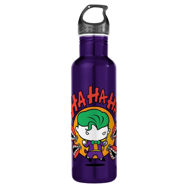 Chibi Joker With Toy Teeth 710 Ml Water Bottle (Front)