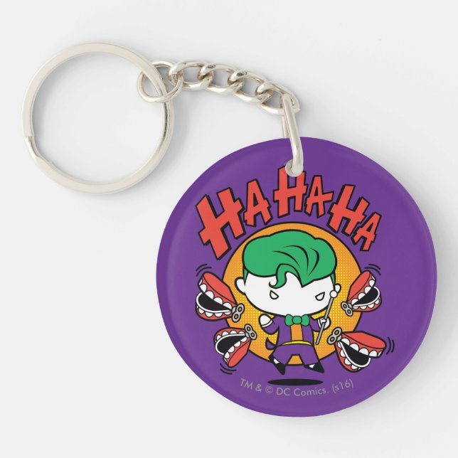 Chibi Joker With Toy Teeth Key Ring (Front)