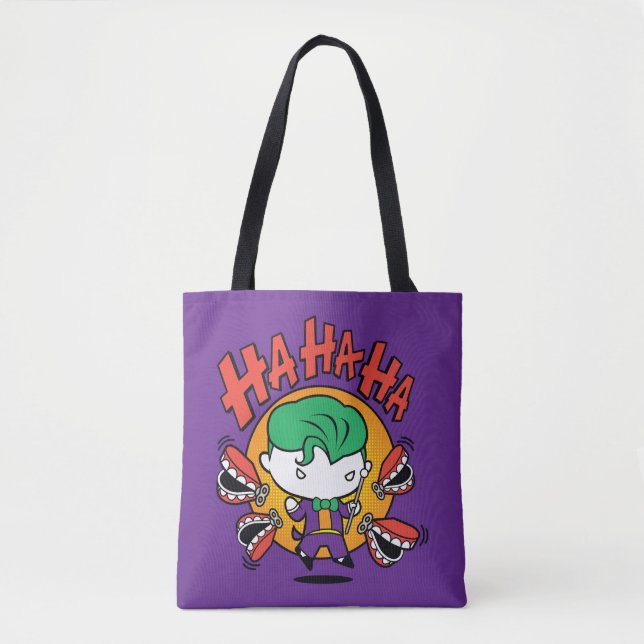 Chibi Joker With Toy Teeth Tote Bag (Front)