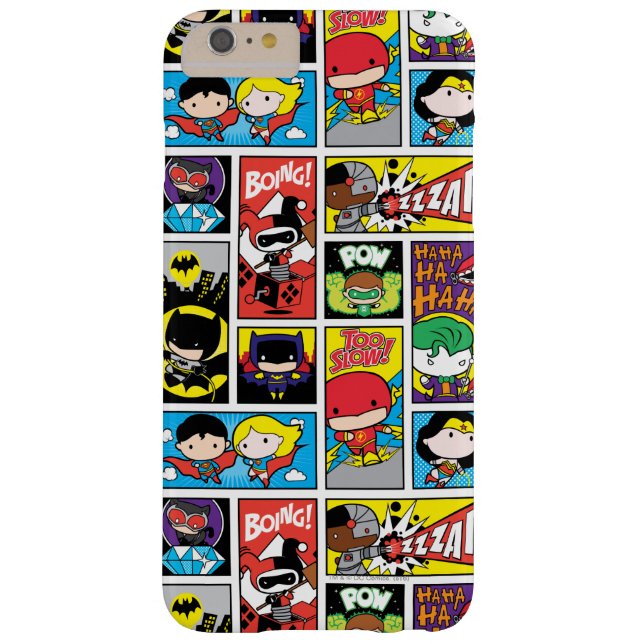Chibi Justice League Compilation Pattern Case-Mate iPhone Case (Back)