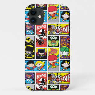 Chibi Justice League Compilation Pattern iPhone 11 Case