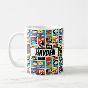 Chibi Justice League Compilation Pattern Coffee Mug