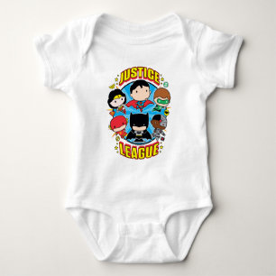 Chibi Justice League Group Baby Bodysuit