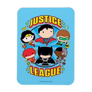 Chibi Justice League Group Magnet